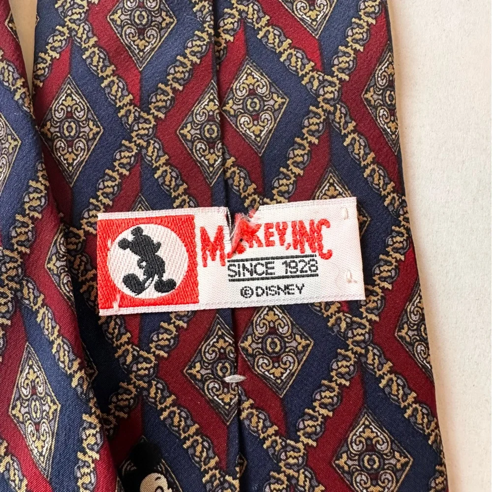 Walt Disney World Men’s‎ 100% Silk Tie Necktie Mickey Mouse Lot Of 2